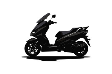 Poster - motorcycle icon design vector silhouette
