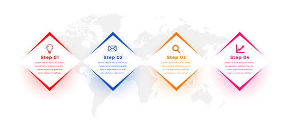 Wall Mural - business infographic timeline graph template for data visualization