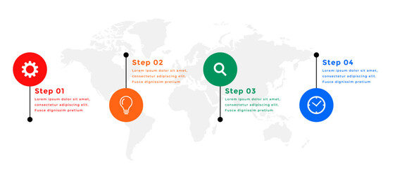 Sticker - corporate infographic timeline chart template with options and categories