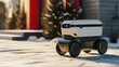 Future Delivery: Autonomous AI Robot Swiftly Delivering Parcels - A Glimpse into the Innovative Landscape of Smart and Efficient Logistics. Unleash the Power of Automated Delivery.