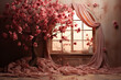 Whispering Winds of Love: A Tranquil Valentine's Day Background Setting