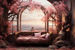 Whispering Winds of Love: A Tranquil Valentine's Day Background