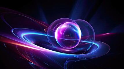 Wall Mural - an abstract background with technology
