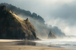 Oregon Coast Natural Landscape rugged coastline