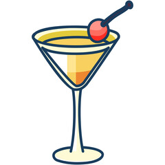 Canvas Print - Cocktail Sticker