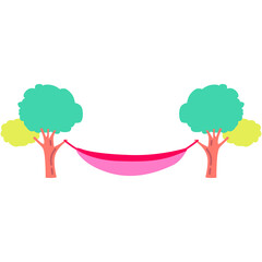 Sticker - Hammock Illustration