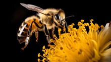 High-speed Capture Of A Bee In Flight Carrying Pollen Back To Its Hive Generative AI