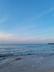 Sticker - This is the dawn view of Gwakji Beach in Jeju.