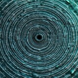 Fototapeta Perspektywa 3d - abstract spiral tunnel