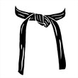 © irvan - black belt logo vector karate taekwondo jiujitsu judo