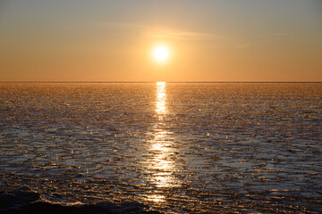 Wall Mural - Frozen coast of Baltic sea.