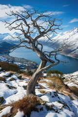 Sticker - tree in the snow