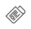 © PaleStudio - Garbage related icon outline and linear symbol.