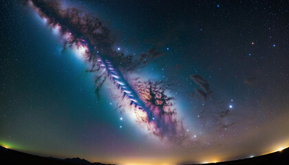 Starry Night Sky Background