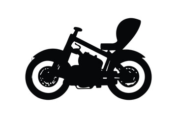 Wall Mural - motorcycle icon design vector silhouette