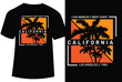 Vector Illustration for Los Angeles California t-shirt design