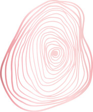 Pink Scribble Circle Doodle Shape Illustration On Transparent Background.
