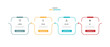 © Haris - Design template infographic vector element with 4 step process or options suitable for web presentation and business information