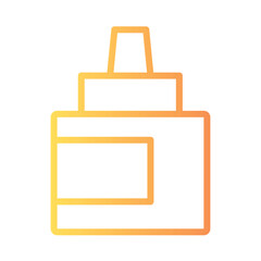 Sticker - Bottle Clay School Gradient Outline Icon