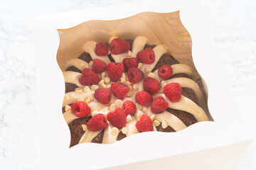 Poster - Gift of Delight - White Chocolate Raspberry Bundt Cake