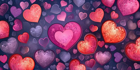 Wall Mural - Heart as a symbol of tender feelings, love, background, valentine's day, wallpaper
