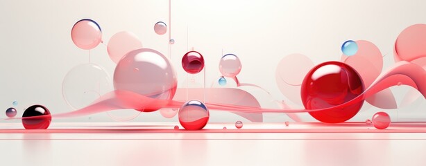 Wall Mural - 3d modern abstract design shiny skin glass wave future