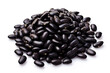 Black Bean isolated on white background created with Generative Ai