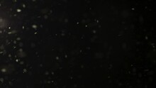 Abstract Background With Snow Flakes Falling From The Sky In The Night Time