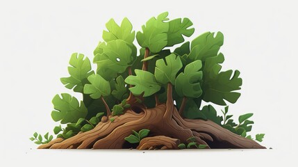 Wall Mural - tree with leaves