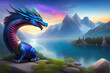 Blue Dragon by the Lake
