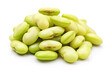 Lima Beans isolated on white background created with Generative Ai