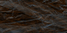Black And Chocolate Marble Paper Background Texture. Texture Of Black And Chocolate Garbage Bag