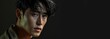 young k-pop man close-up portrait Generative AI