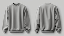 Front And Back Of An Editable Male White Hoodie. Generative AI	