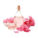 Rose_Water isolated on transparent and white background