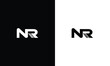 Initial Monogram Letter NR Logo Design Vector Template