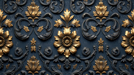 seamless ornate floral wallpaper background pattern