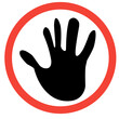 © metdi - hand stop sign icon
