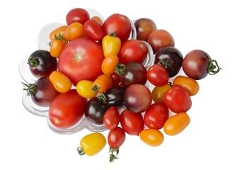 Wall Mural - various colorful tomatoes for eating as salad