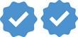 Blue Verified Badge icon, Verified check mark, Blue tick