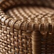 close up of a wicker basket