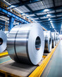 cold rolled stainless steel at storage location of a factory or distributor