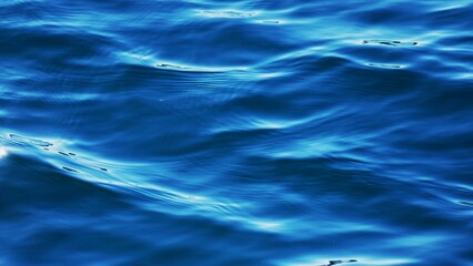 Wall Mural - Blue sea wave surface background