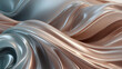 Textura metálica de ondulaciones de apariencia elegante en un fondo de ondas con diseño fluido