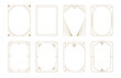 © Marina Zlochin - Art Deco frames minimalist collection. Elegant luxury borders and frames, vector templates design