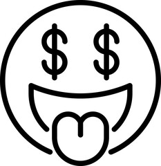 Sticker - Money emoji