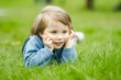 © MNStudio - Cute toddler boy playing in blooming cherry tree garden on beautiful spring day. Adorable baby having fun outdoors.