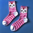 © Xtov - pair of pink kitten socks
