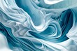 Flowing blue silk with a watery sheen creates an abstract, artistic background