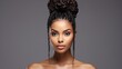 © duyina1990 - portrait of a beautiful black woman with curly hair